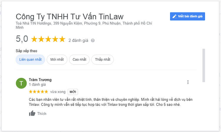 Feedback của khách hàng