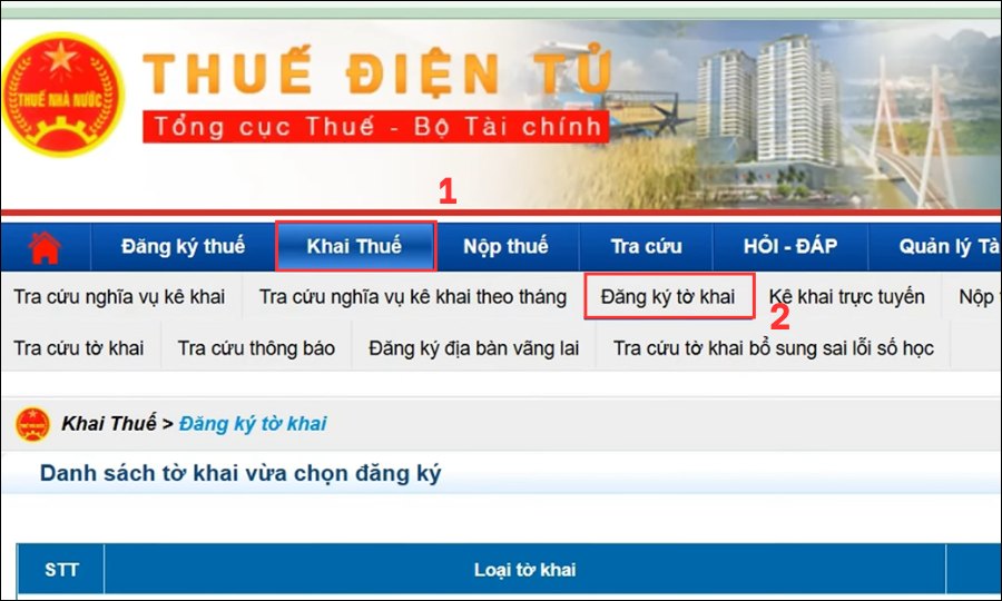 Hủy tờ khai thuế điện tử đã nộp