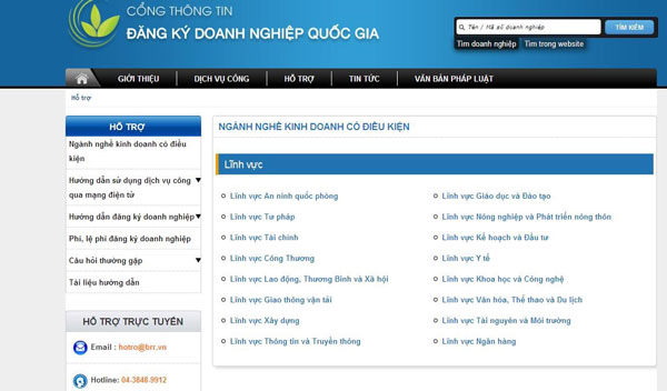Giao diện Website công thông tin quốc gia Giao diện Website công thông tin quốc gia