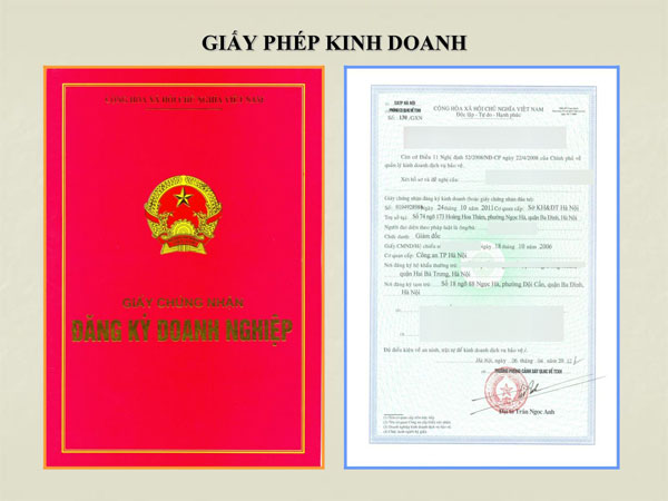 Hồ sơ xin giấy chứng nhận đăng ký kinh doanh Hồ sơ xin giấy chứng nhận đăng ký kinh doanh