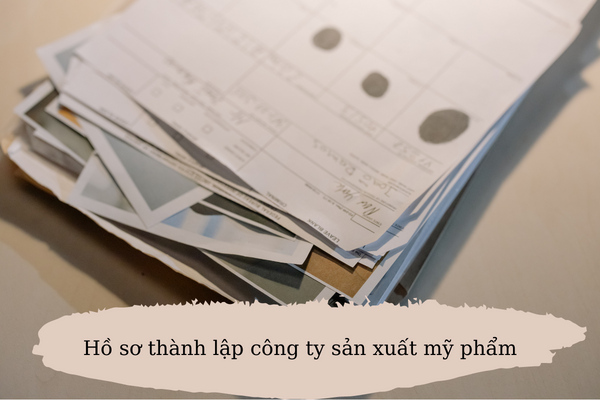 Hồ sơ thành lập công ty sản xuất mỹ phẩm Hồ sơ thành lập công ty sản xuất mỹ phẩm