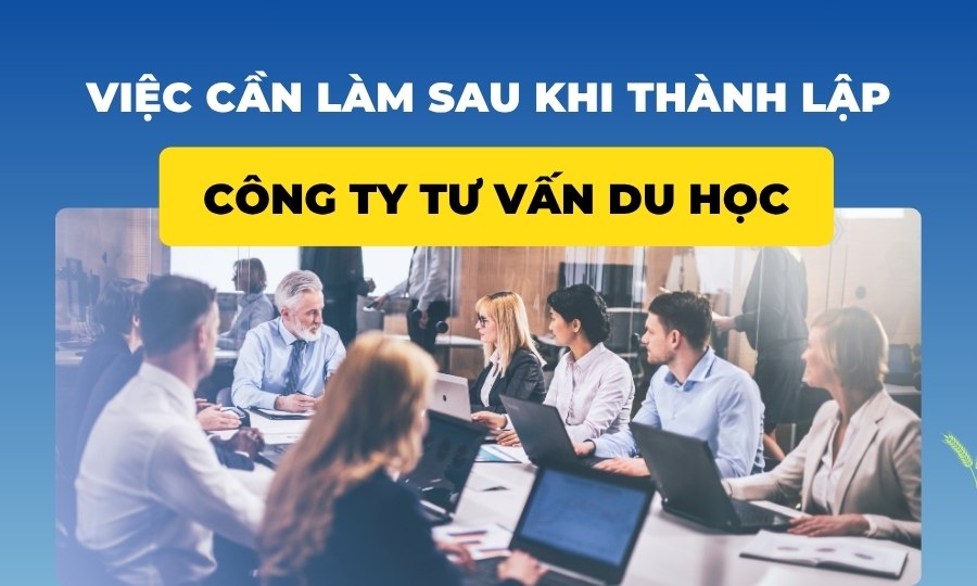 việc cần làm sau khi thành lập công ty tư vấn du học