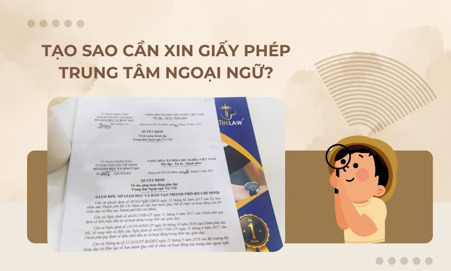 xin giấy phép trung tâm ngoại ngữ