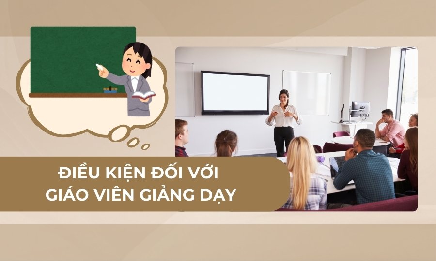 Điều kiện về giáo viên giảng dạy
