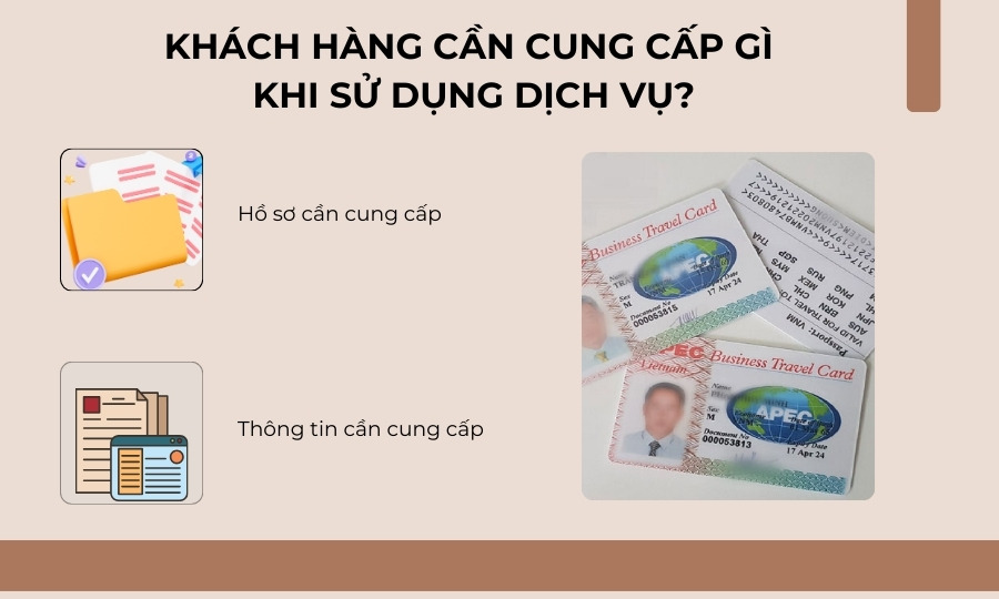 Hồ sơ khi sử dụng dịch vụ làm thẻ APEC
