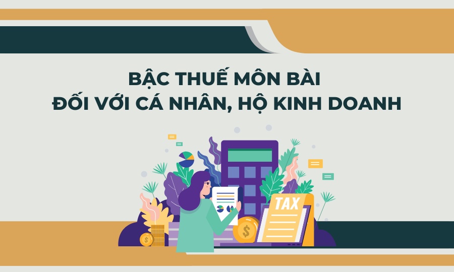 Bậc thuế môn bài đối với cá nhân, hộ kinh doanh