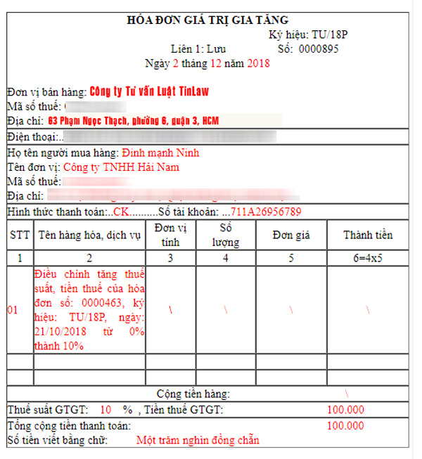 Nếu hóa đơn sai tiền sẽ do người bán lập hoá đơn điều chỉnh sai sót Nếu hóa đơn sai tiền sẽ do người bán lập hoá đơn điều chỉnh sai sót