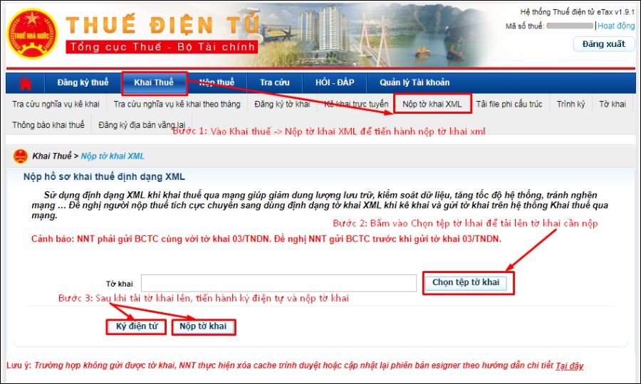 Cách lập tờ khai thuế môn bài trên HTKK