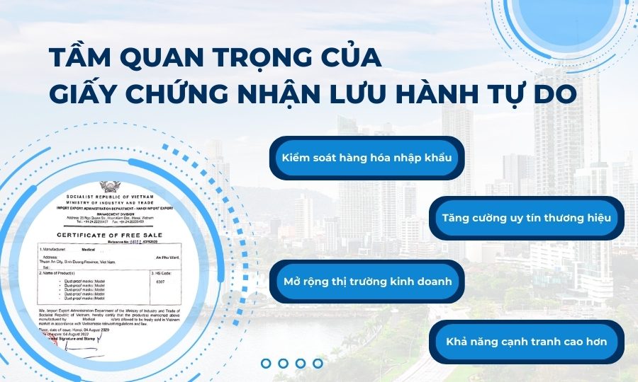 Tầm quan trọng của Giấy chứng nhận lưu hành tự do CFS