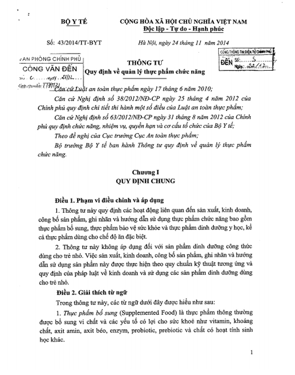 Thông Tư số 43/2014/TT-BYT Thông Tư số 43/2014/TT-BYT