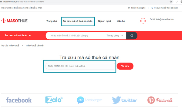 Cách tra cứu trên trang web Mã số thuế Cách tra cứu trên trang web Mã số thuế