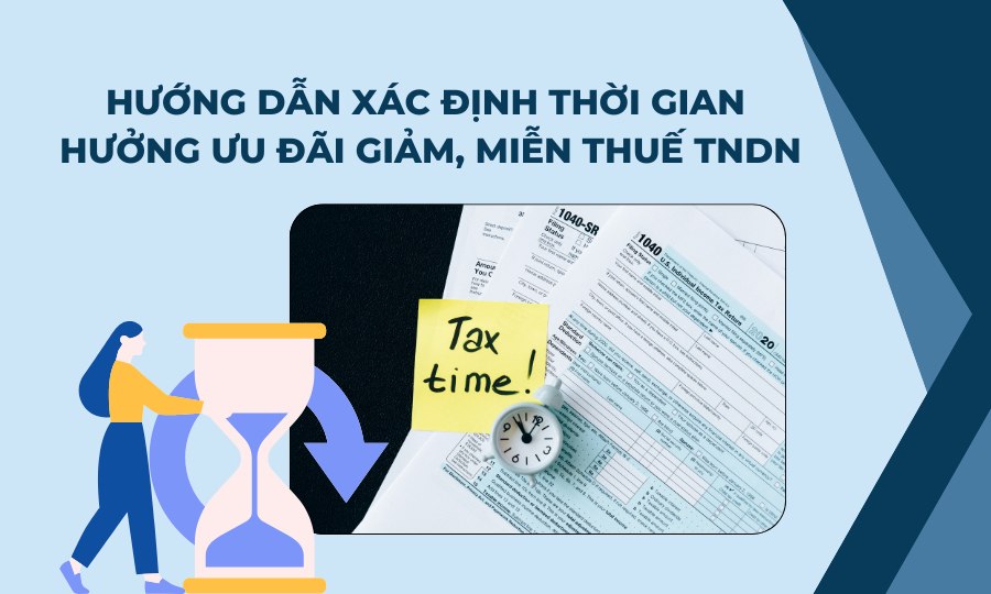 xác định thời gian hưởng ưu đãi giảm, miễn thuế TNDN