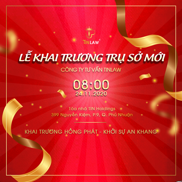 Thông báo tổ chức lễ khai trương trụ sở mới Tư vấn Doanh Nghiệp Đầu Tư Thông báo tổ chức lễ khai trương trụ sở mới Tư vấn Doanh Nghiệp Đầu Tư