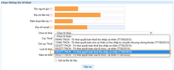 Nhập đầy đủ thông tin và chọn các trường theo hướng dẫn bên dưới Nhập đầy đủ thông tin và chọn các trường theo hướng dẫn bên dưới