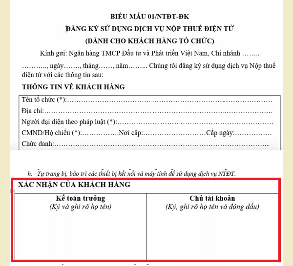 Mẫu đăng ký sử dụng dịch vụ nộp thuế điện tử Mẫu đăng ký sử dụng dịch vụ nộp thuế điện tử
