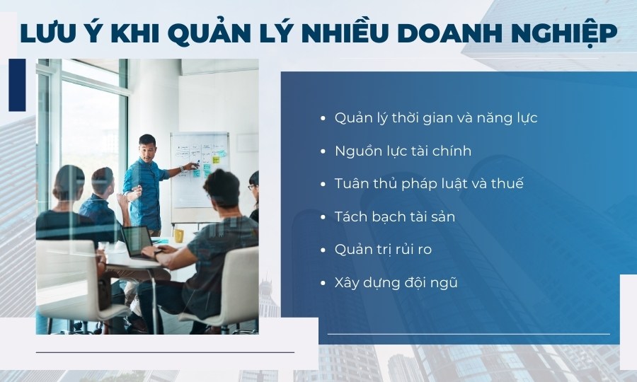 lưu ý khi một cá nhân thành lập nhiều doanh nghiệp