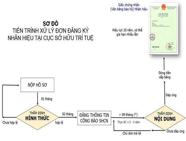 Thời gian từ khi nộp đơn đăng ký đến khi có kết quả thẩm định nội dung có thể kéo dài đến 18-30 tháng do lượng đơn nộp vào mỗi ngày tại Cục SHTT quá tải Thời gian từ khi nộp đơn đăng ký đến khi có kết quả thẩm định nội dung có thể kéo dài đến 18-30 tháng do lượng đơn nộp vào mỗi ngày tại Cục SHTT quá tải