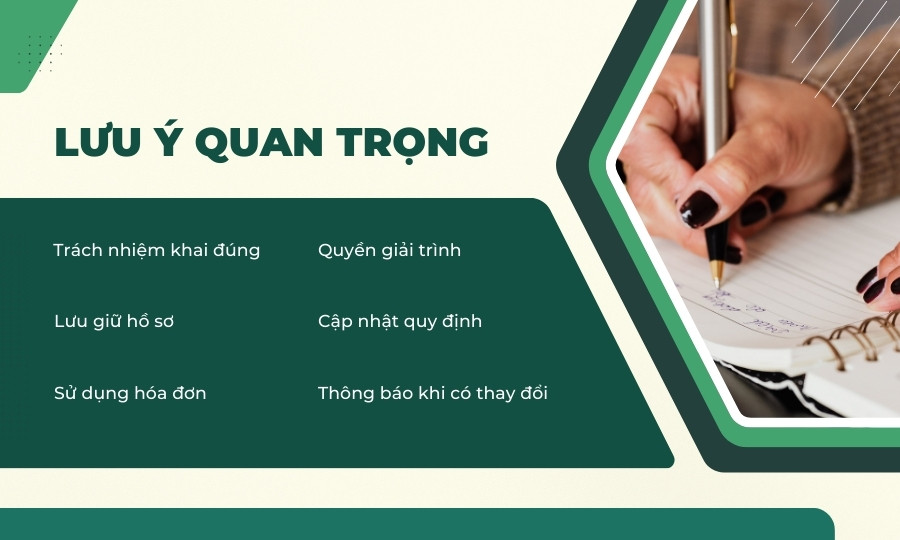 lưu ý về thuế khoán hộ kinh doanh