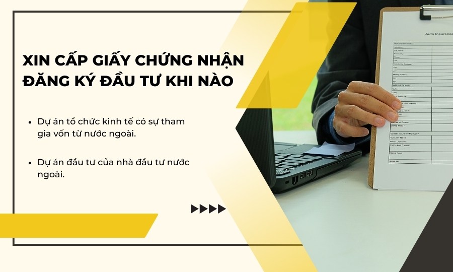 Trường hợp cần làm thủ tục xin cấp Giấy chứng nhận đăng ký đầu tư