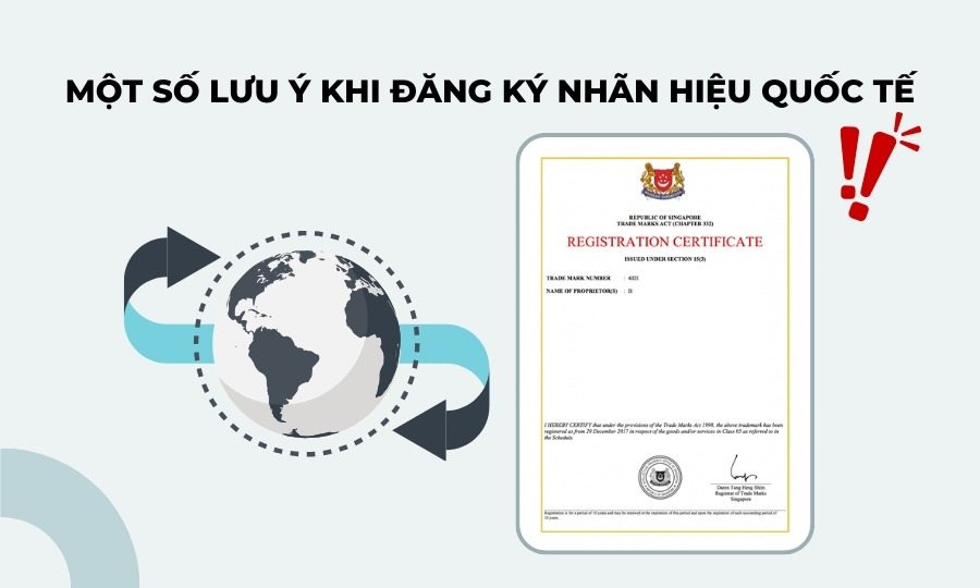 lưu ý khi đăng ký nhãn hiệu quốc tế