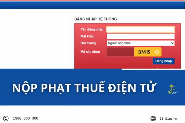 Các bước nộp phạt thuế điện tử