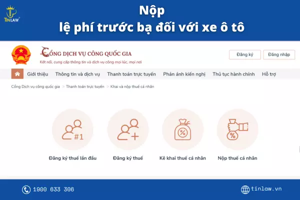 Nơi nộp lệ phí trước bạ ô tô