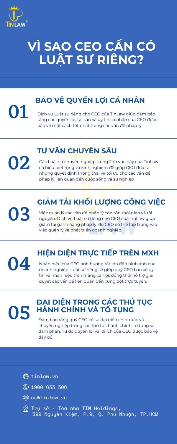 Luật sư riêng chính là cánh tay phải đắc lực của CEO khi đối mặt với các vấn đề pháp lý Luật sư riêng chính là cánh tay phải đắc lực của CEO khi đối mặt với các vấn đề pháp lý