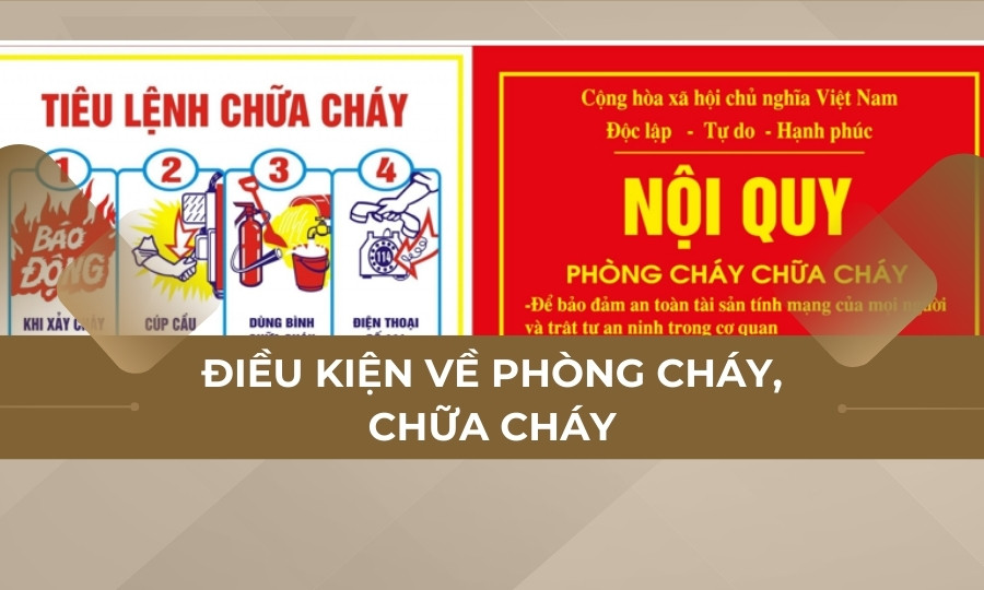 Điều kiện về phòng cháy, chữa cháy