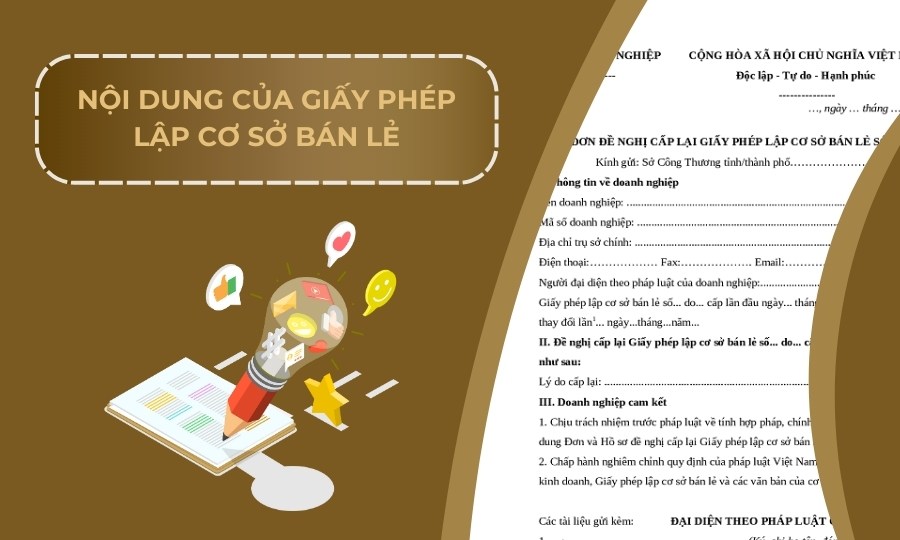 Nội dung giấy phép lập cơ sở bán lẻ