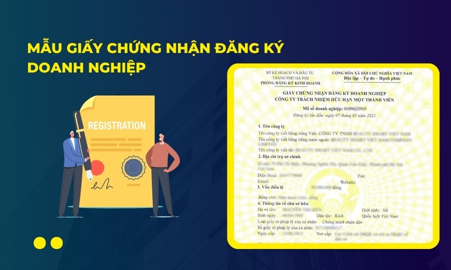 Mẫu Giấy phép thành lập doanh nghiệp