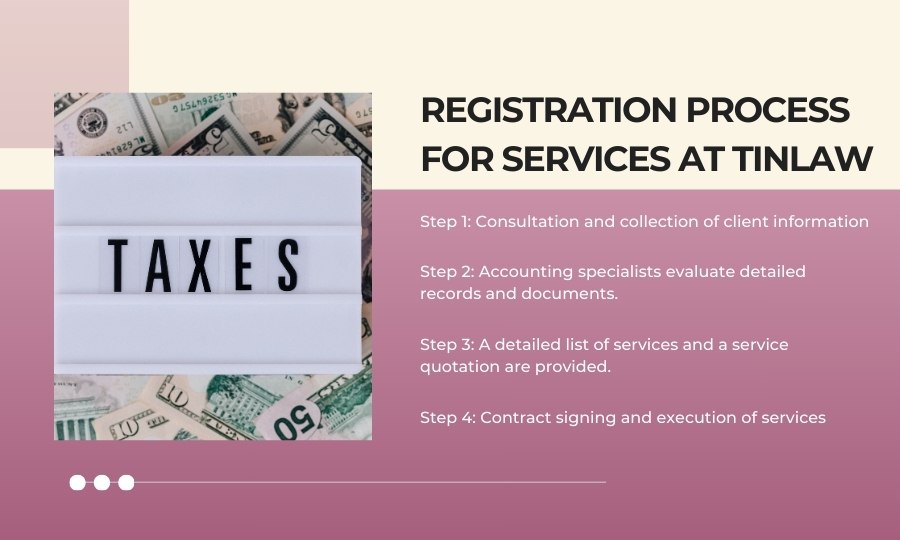 Registration process for accounting services
