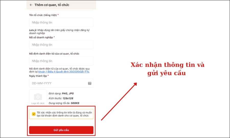 định danh doanh nghiệp trên vneid